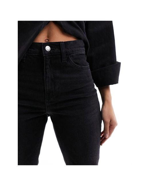 Mango Black Relaxed Mom Jeans