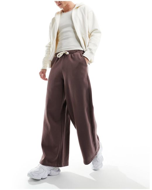 Pantalon très large - marron ASOS pour homme en coloris Multicolor
