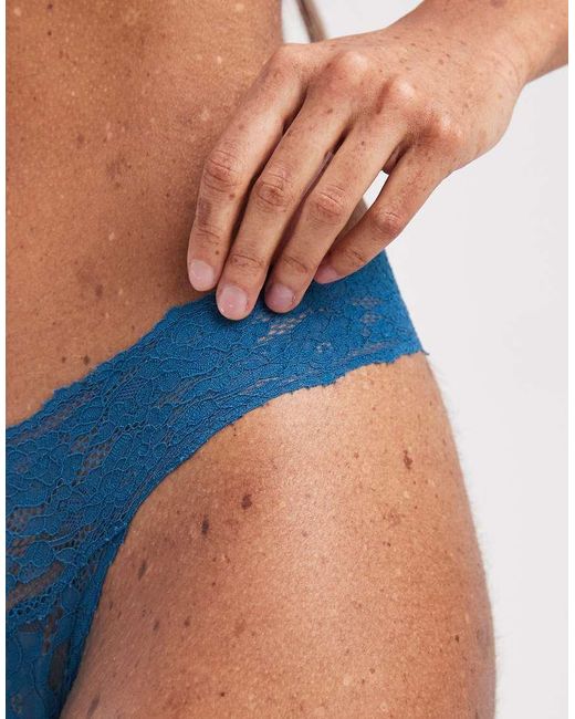 Cotton On Blue Everyday Lace G String Brief