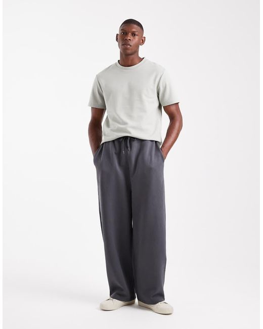 Joggers Gris Básicos De Corte Suelto Essentials De ASOS de hombre de color Blue