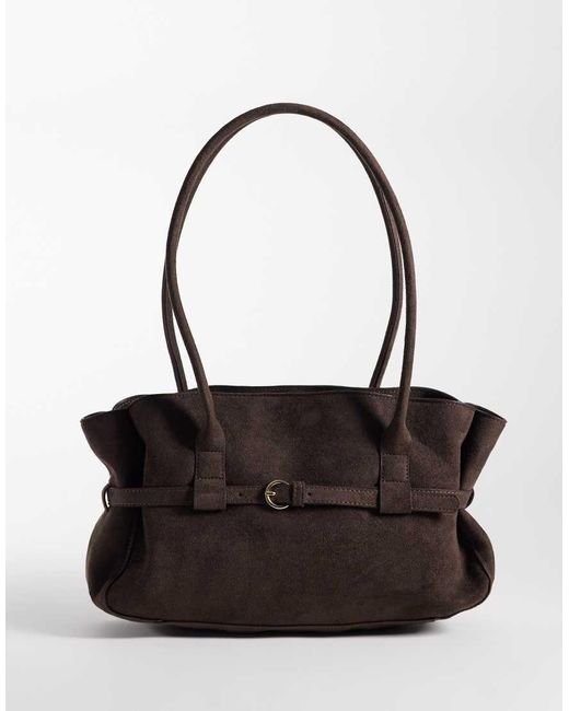 Borsa Bowling A Spalla di Pieces in Black