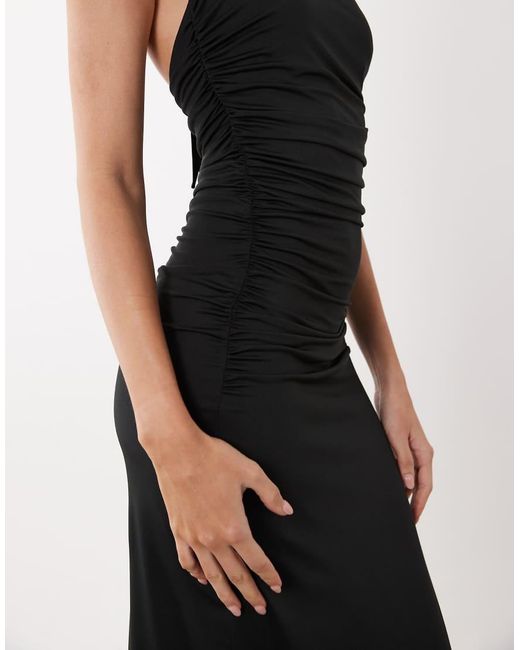 ONLY White Halterneck Slinky Midaxi Dress