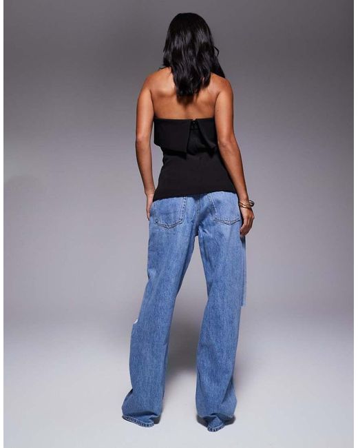 Good American Petite Blue Good 90s Relaxed Jeans