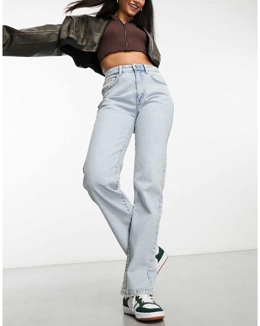 Cotton On White Slim Straight Leg Jeans