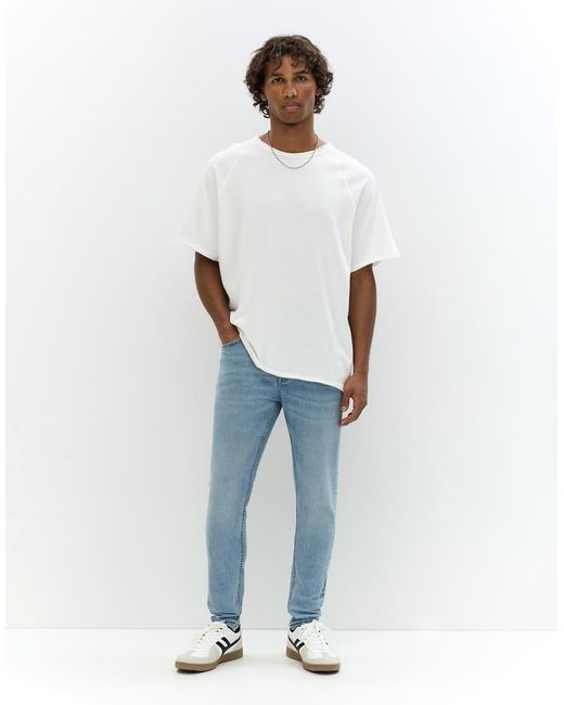 Pull&Bear Blue Skinny Jeans for men