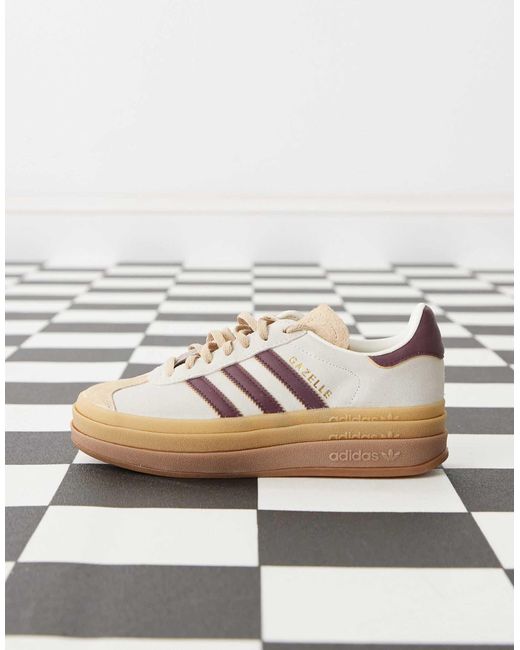 Adidas Originals Brown Gazelle Bold Trainers