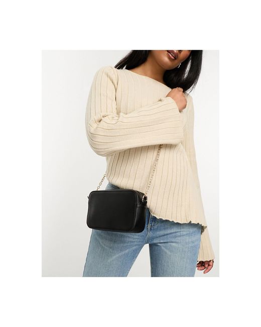 ASOS Chain Crossbody Camera Bag in Natural Lyst