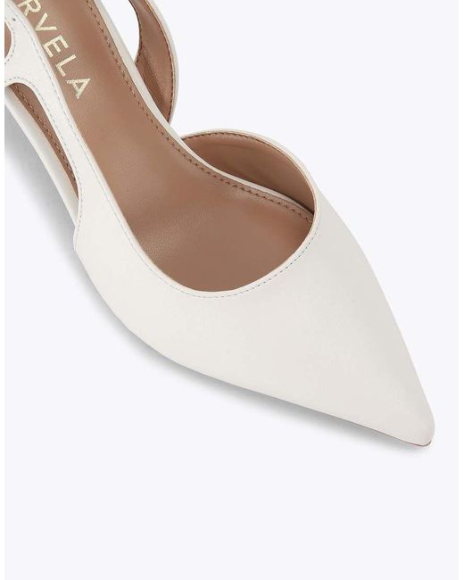 Carvela Kurt Geiger Natural Alina Sling Heeled Shoes