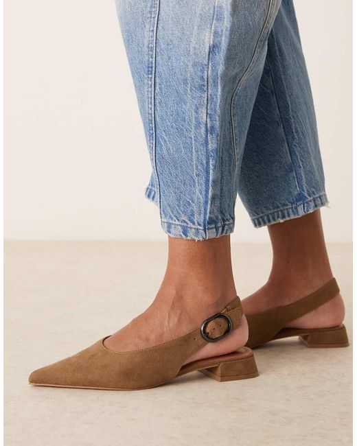 ASOS Blue Leonora Slingback Ballet