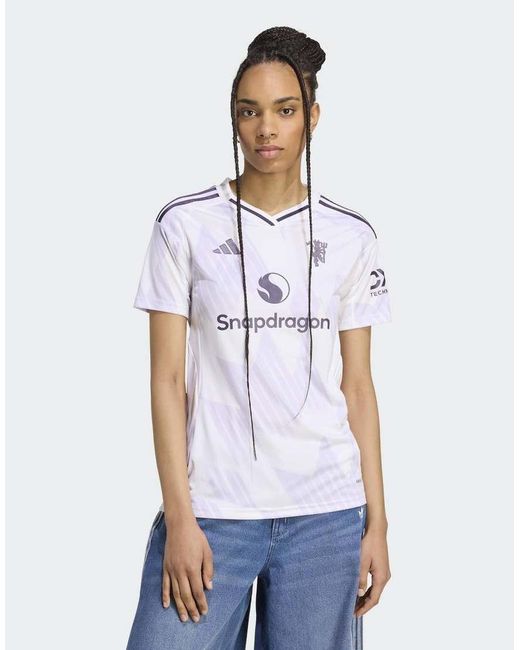 Adidas Originals White Manchester United 25/26 Away Jersey