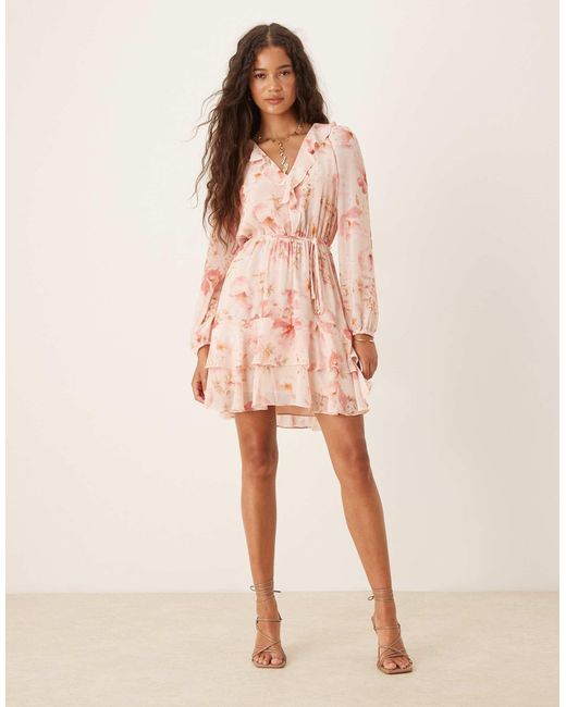 Forever New Pink – minikleid mit rüschen