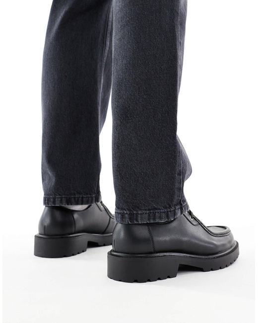 ASOS Black Lace-up Apron Shoes for men