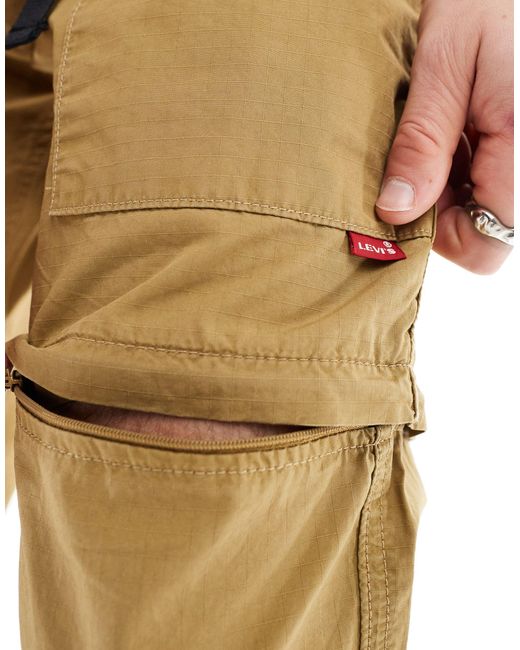 Pantalon cargo fonctionnel à fermeture éclair - fauve Levi's pour homme en coloris Natural