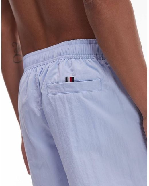 Tommy Hilfiger Zwemshort Met Trekkoord En Grote Vlag in het Blue voor heren