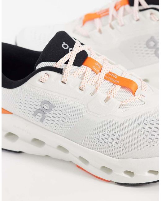 On Shoes White Cloudrunner 3 Running Trainers for men