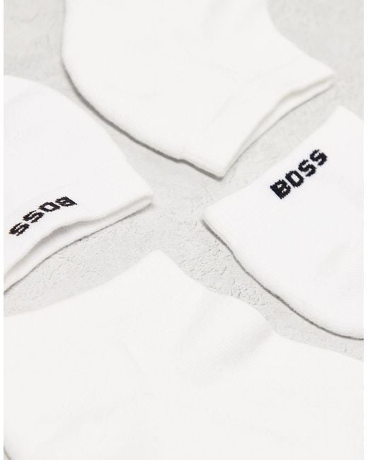 Boss – 2er-pack kultige plüschsocken in White für Herren