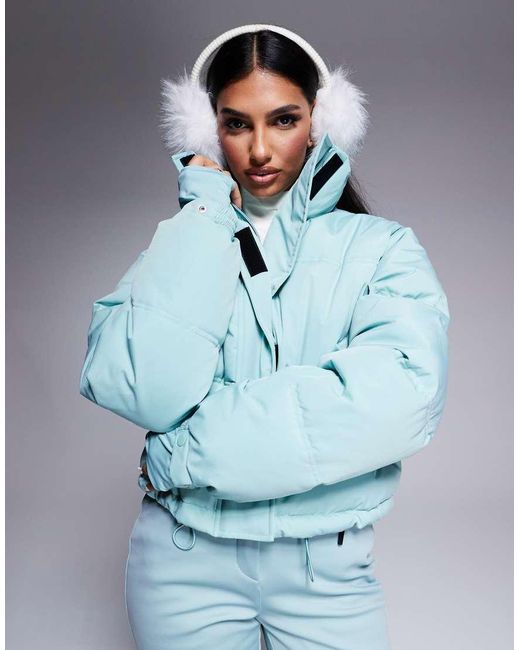 ASOS 4505 Ski & Snow Blue 4505 Ski Boxy Fit Puffer Ski Jacket