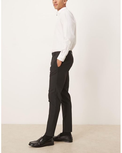 Pantalones De Vestir Negros De Corte Pitillo De ASOS de hombre de color Black