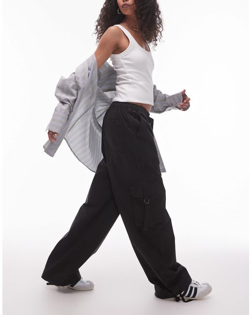 Tommy Hilfiger Black – lockere cargohose