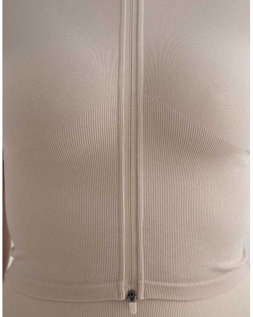 Aim'n Natural Clay Shape Seamless Zip Jacket