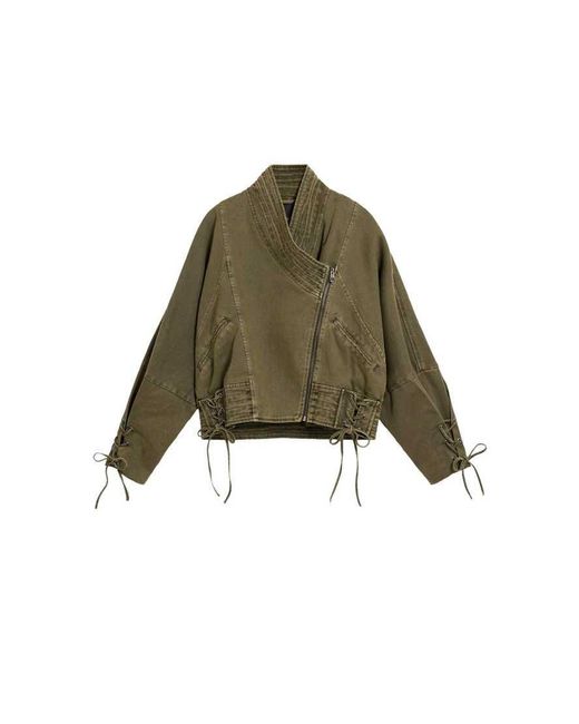 Desigual Green Asymmetric Jacket