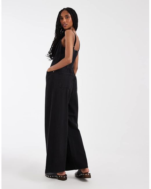 Levi's Blue Seamed Denim Zip Though Jumpsuit