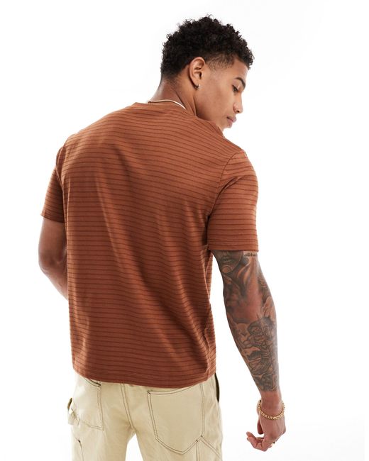 ASOS – t-shirt in Brown für Herren