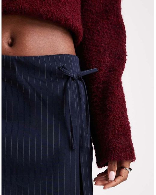 ONLY Red Bow Detail Mini Skirt