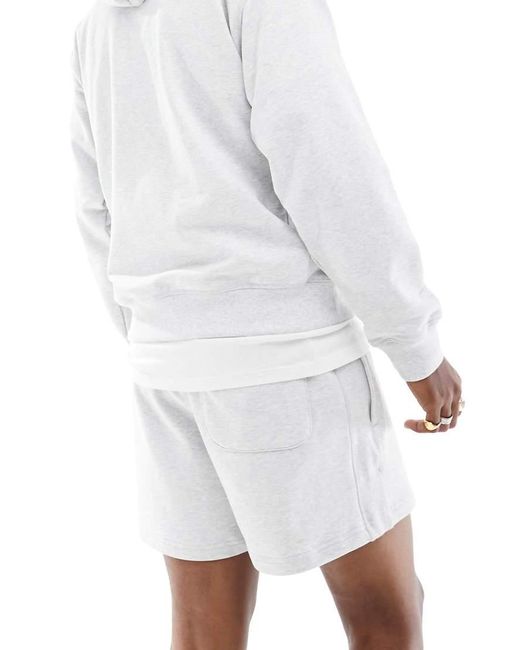 New Balance White Athletics French Terry Short 5" for men