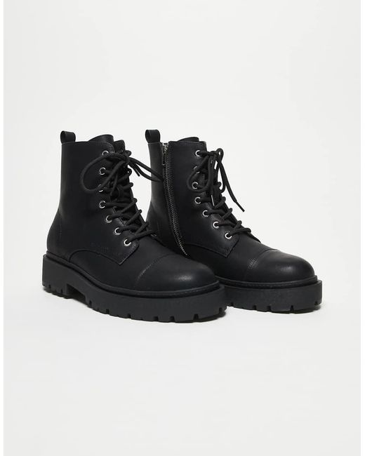 ASOS Black Lace Up Boots for men