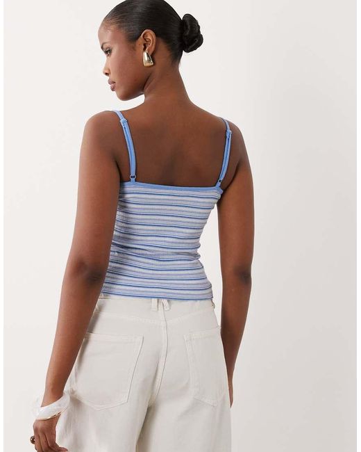 Gina Tricot Blue Soft Tank Top