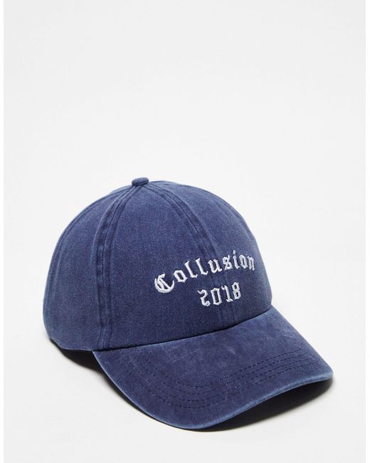 Collusion Blue Unisex Collegiate Branded Cap