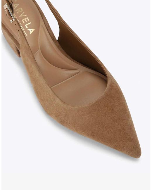 Carvela Kurt Geiger Brown Armonia Sling Heeled Shoes