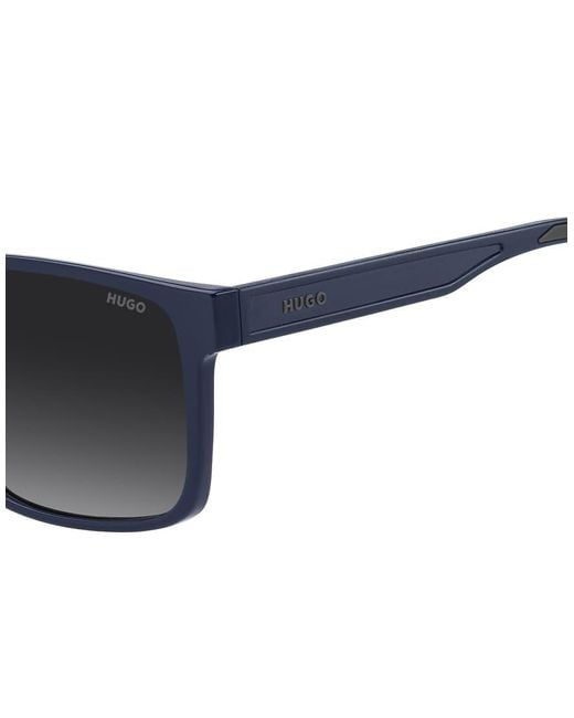 Hugo Sunglasses Blue Hugo Square Sunglasses for men