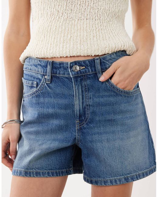 Short en denim Mango en coloris Blue