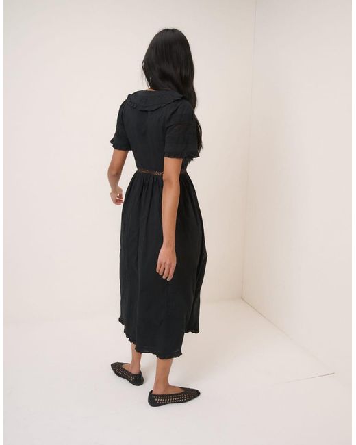 Nobody's Child Natural Broderie Anglaise Orla Midi Dress