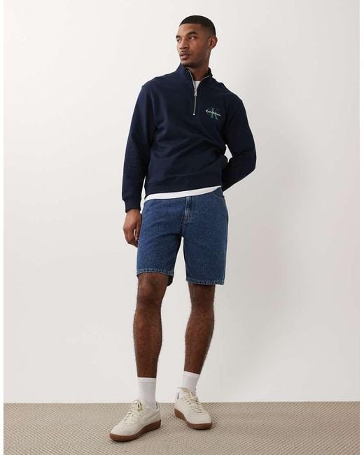 Calvin Klein Blue Cargo Jorts
