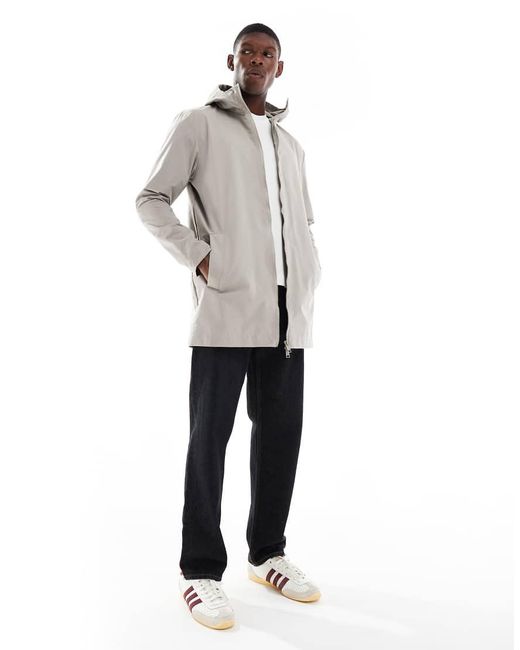 Brave Soul Natural Zip Through Collared Jacket With Pocket Detail for men