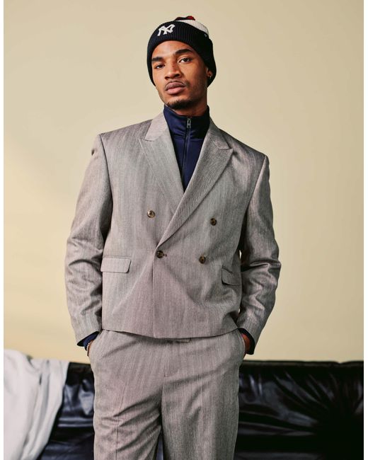 Veste ASOS pour homme en coloris Natural