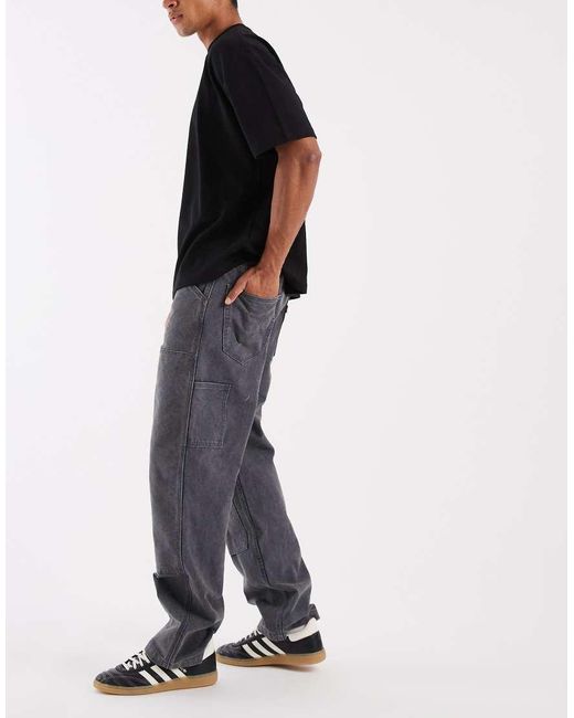 Levi's Blue Workwear 568 Loose Straight Double Knee Jeans for men