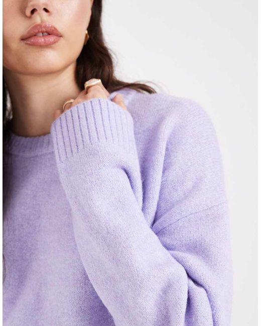 Cotton On Purple Luxe Crew Neck Sweater