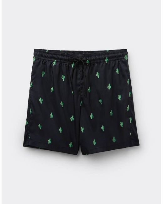 Tezenis Black Printed Swimming Shorts for men