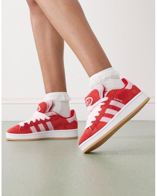 adidas Originals Women's Red Campus 00s Sneakers