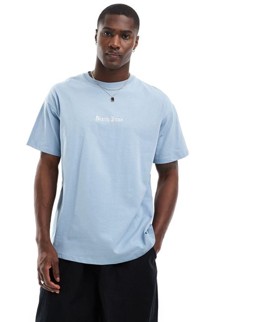 T-shirt ras Sixth June pour homme en coloris Blue