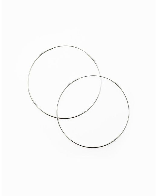 Orecchini A Cerchio Da 60 Mm di Lovisa in White