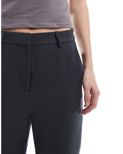 Vero Moda Elegante Broek Met Wijde Pijpen En Visgraatmotief in het Blue