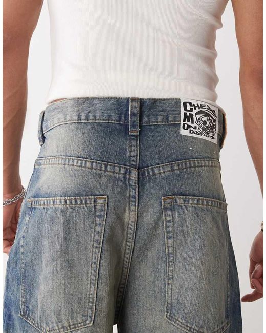 Cheap Monday Multicolor Rad Super Wide Leg Skater Jeans for men