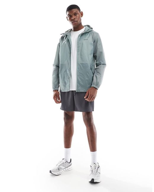 Regatta Blue Pack-It Iii Waterproof Jacket for men