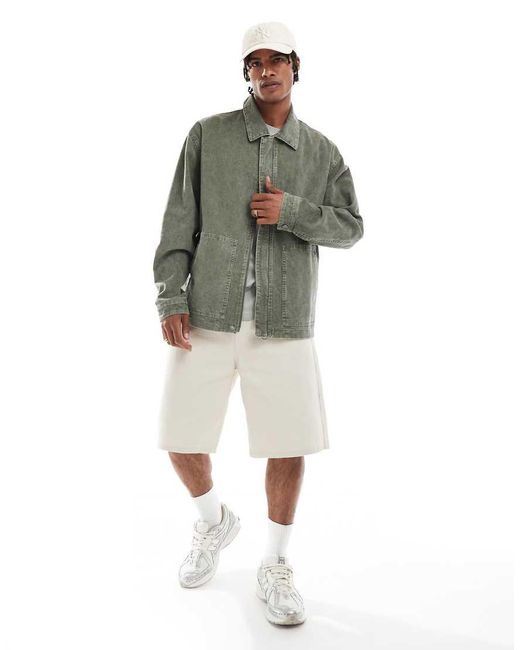 ASOS Green Harrington Jacket for men
