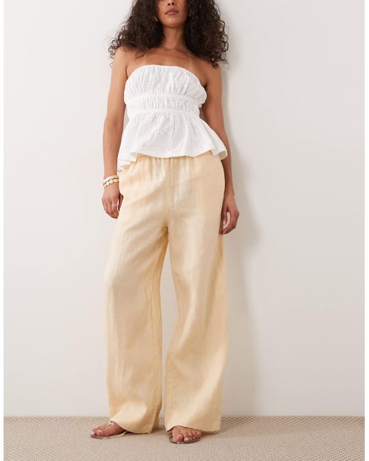 Mango Natural 100% Linen Trouser